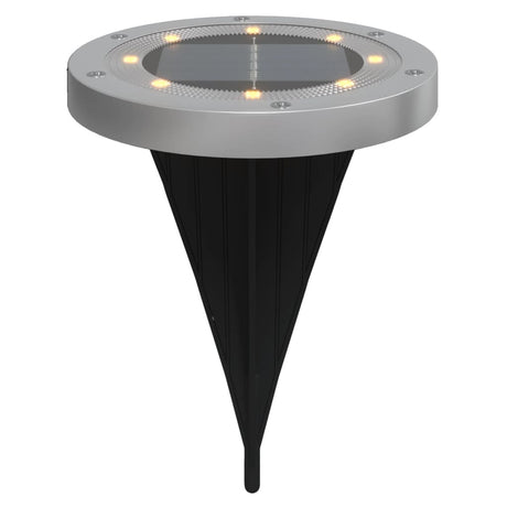 Vidaxx lampes au sol 12 pcs solaires avec piquets de terre blanc chaud