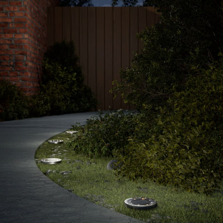 Vidaxx lampes au sol 12 pcs solaires avec piquets de terre blanc chaud