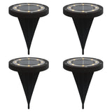 Vidaxx lampes au sol 4 pcs solaires avec piquets de terre blanc chaud