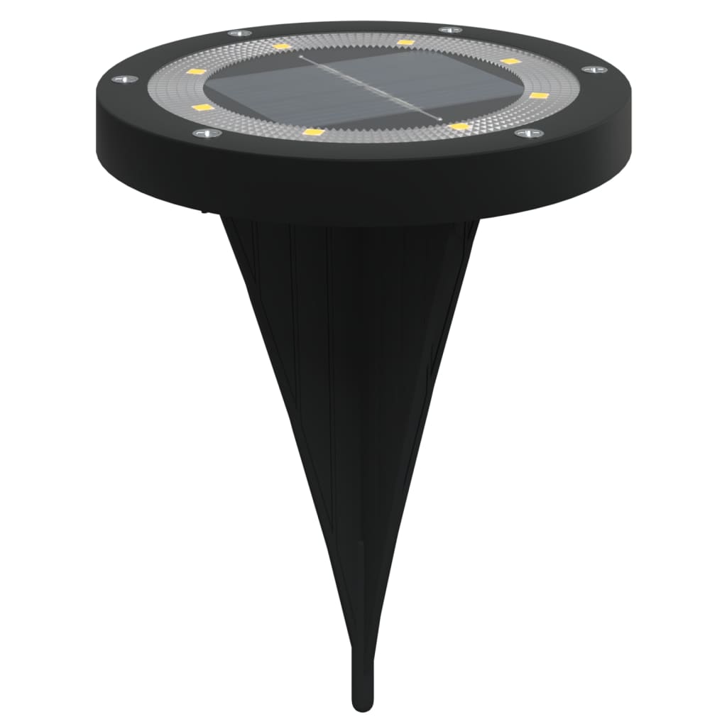 Vidaxx lampes au sol 4 pcs solaires avec piquets de terre blanc chaud