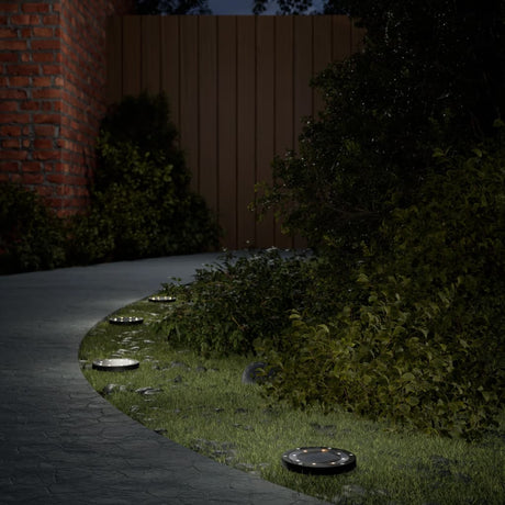 Vidaxx lampes au sol 12 pcs solaires avec piquets de terre blanc chaud