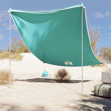 Auvent de plage Vidaxx avec ancres de sable 214x236 cm vert