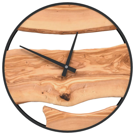 Vidaxx horloge murale ø35 cm fer et bois d'olivier marron