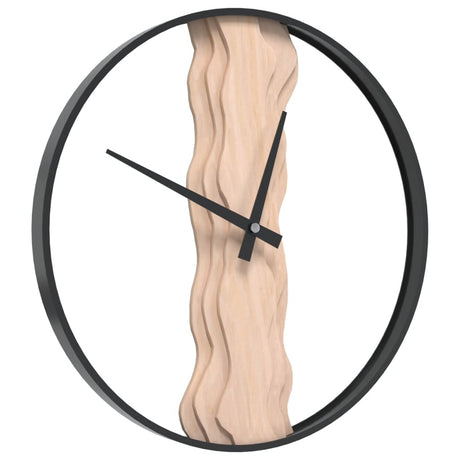 Vidaxx horloge murale ø35 cm fer et chêne marron