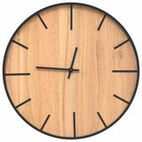 Vidaxx horloge murale ø39 cm fer et bois fini marron