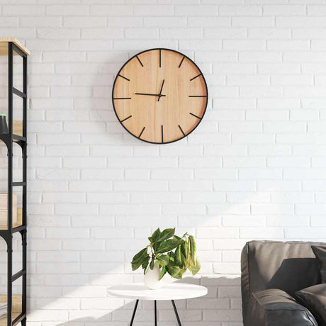 Vidaxx horloge murale ø39 cm fer et bois fini marron