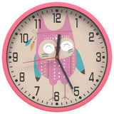 VidaXL horloge murale ø25,5 cm en polystyrène et verre rose
