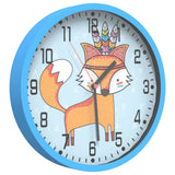 Vidaxxl horloge murale ø25,5 cm en polystyrène et verre bleu