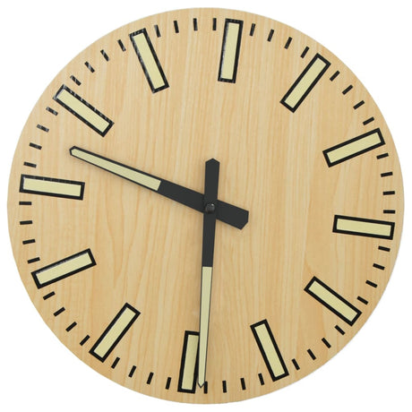 Vidaxx horloge murale avec cadran et aiguilles lumineux ø30 cm jaune