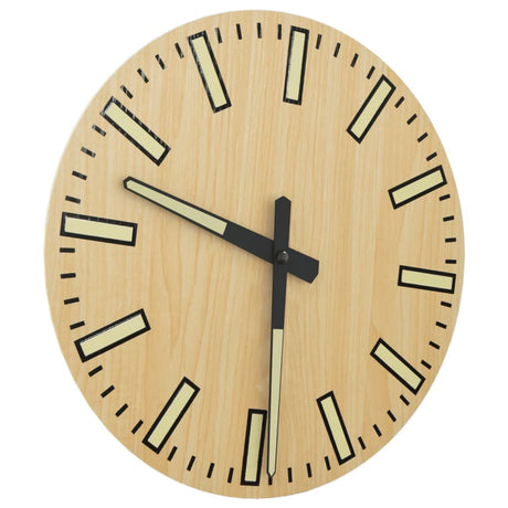 Vidaxx horloge murale avec cadran et aiguilles lumineux ø30 cm jaune