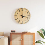 Vidaxx horloge murale avec cadran et aiguilles lumineux ø30 cm jaune