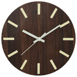 Vidaxx horloge murale avec cadran et aiguilles lumineux ø30 cm marron