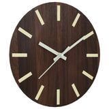 Vidaxx horloge murale avec cadran et aiguilles lumineux ø30 cm marron