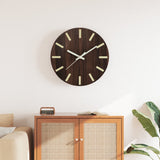Vidaxx horloge murale avec cadran et aiguilles lumineux ø30 cm marron