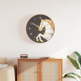 Vidaxx horloge murale ø29,5 cm polystyrène et verre doré et blanc