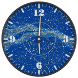 VidaXL horloge murale avec cadran et aiguilles lumineux ø30 cm bleu