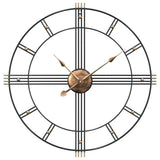Vidaxx horloge murale ø60 cm fer noir