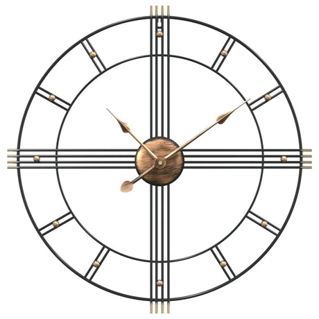 Vidaxx horloge murale ø60 cm fer noir