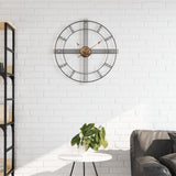 Vidaxx horloge murale ø60 cm fer noir