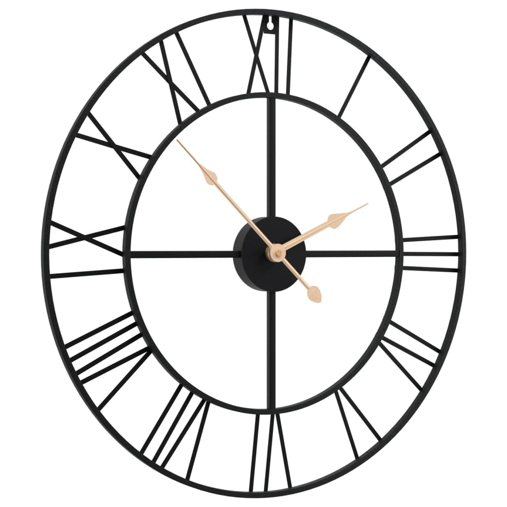 Vidaxx horloge murale ø50 cm fer noir