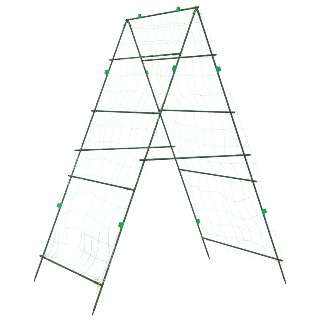 Vidaxl plantenklimrek a-frame 99x90x175,5 cm staal