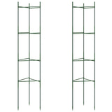 Vidaxl cage à tomates 2 pcs 154 cm acier et polypropylène