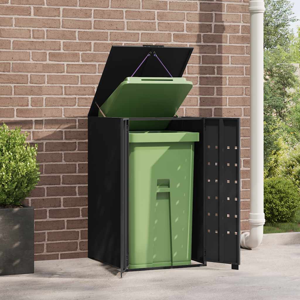 Vidaxx conteneur de rangement pour 1 conteneur 69x79x117 cm acier noir