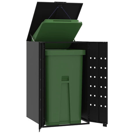 Vidaxx conteneur de rangement pour 1 conteneur 69x79x117 cm acier noir