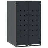 Vidaxl containerberging voor 1 container 69x79x117 cm staal antraciet