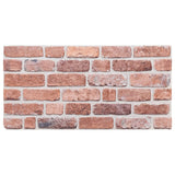 VidaXL panneaux muraux 10 pcs 3d 100x50 cm eps rouge