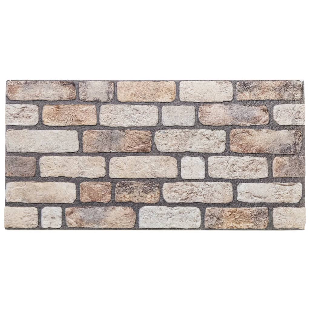 VidaXL panneaux muraux 10 pcs 3d 100x50 cm eps marron clair