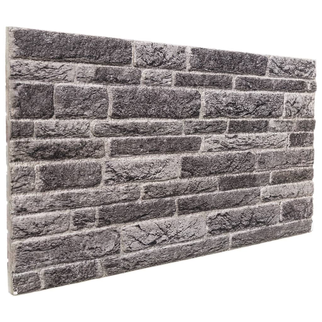 Panneaux muraux Vidaxl 10 ST 3D 100x50 cm EPS anthracite -colored