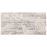 VidaXL panneaux muraux 10 pcs 3d 100x50 cm eps gris clair