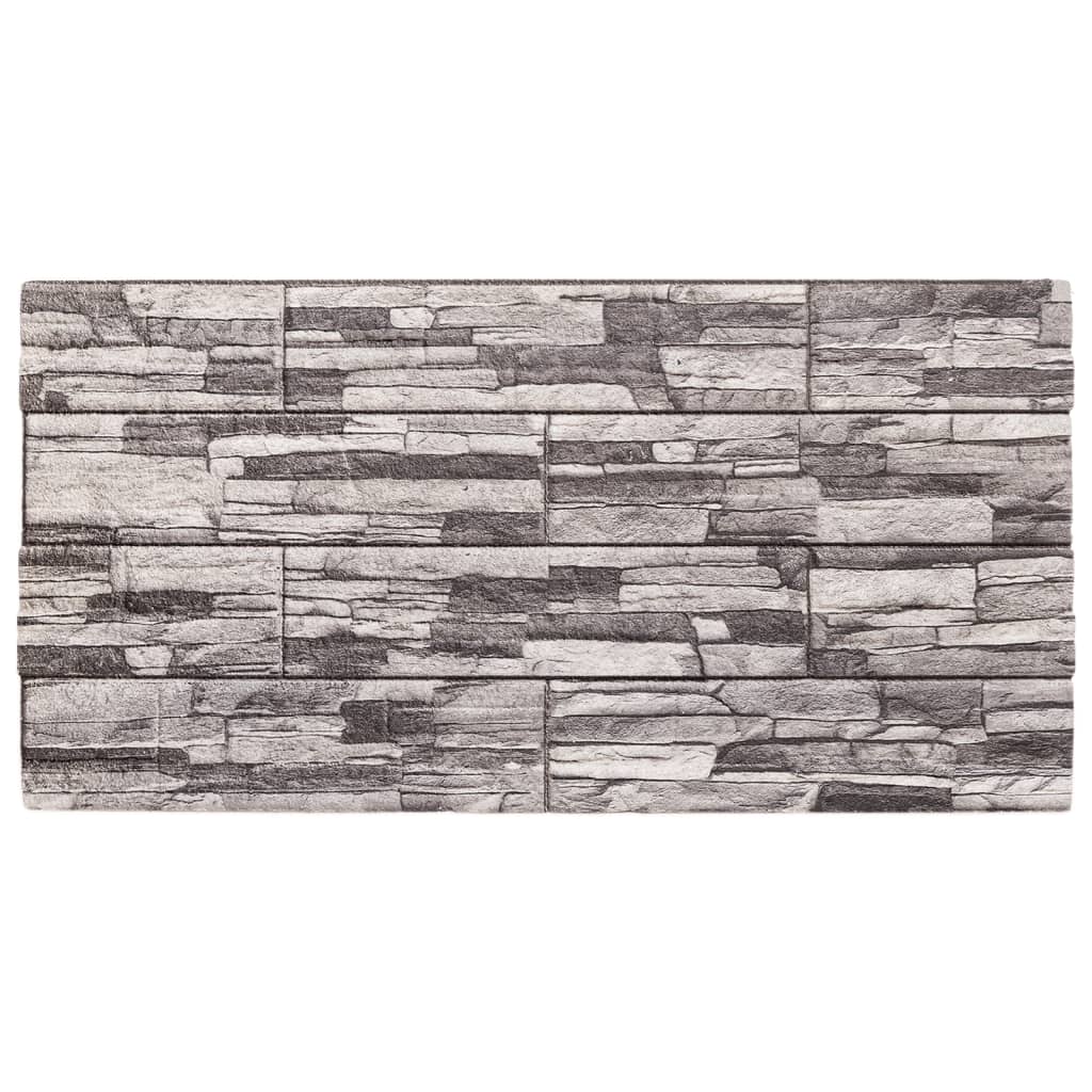 VidaXL panneaux muraux 10 pcs 3d 100x50 cm eps gris clair