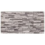 VidaXL panneaux muraux 10 pcs 3d 100x50 cm eps gris clair