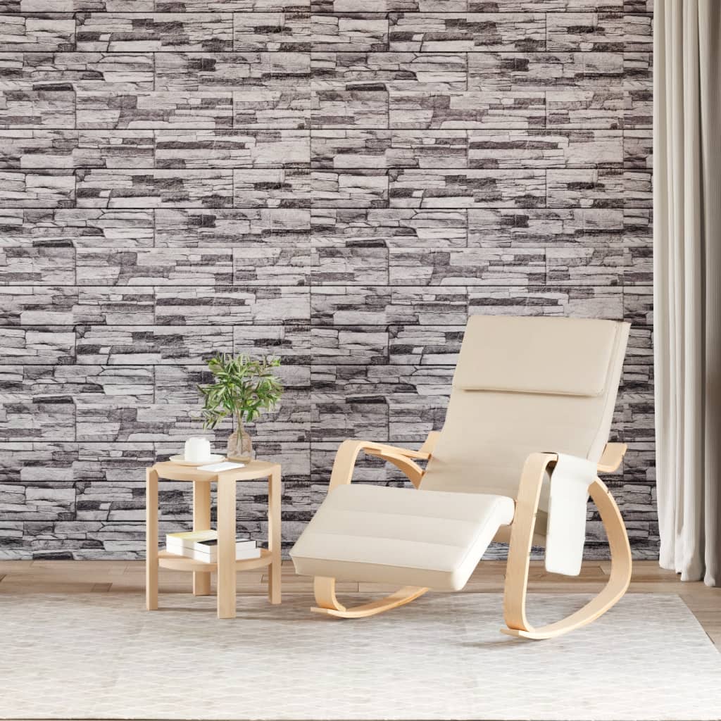 VidaXL panneaux muraux 10 pcs 3d 100x50 cm eps gris clair