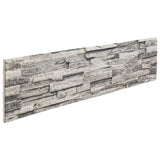 Vidaxx panneaux muraux 14 pcs 3d 100x25 cm eps gris clair
