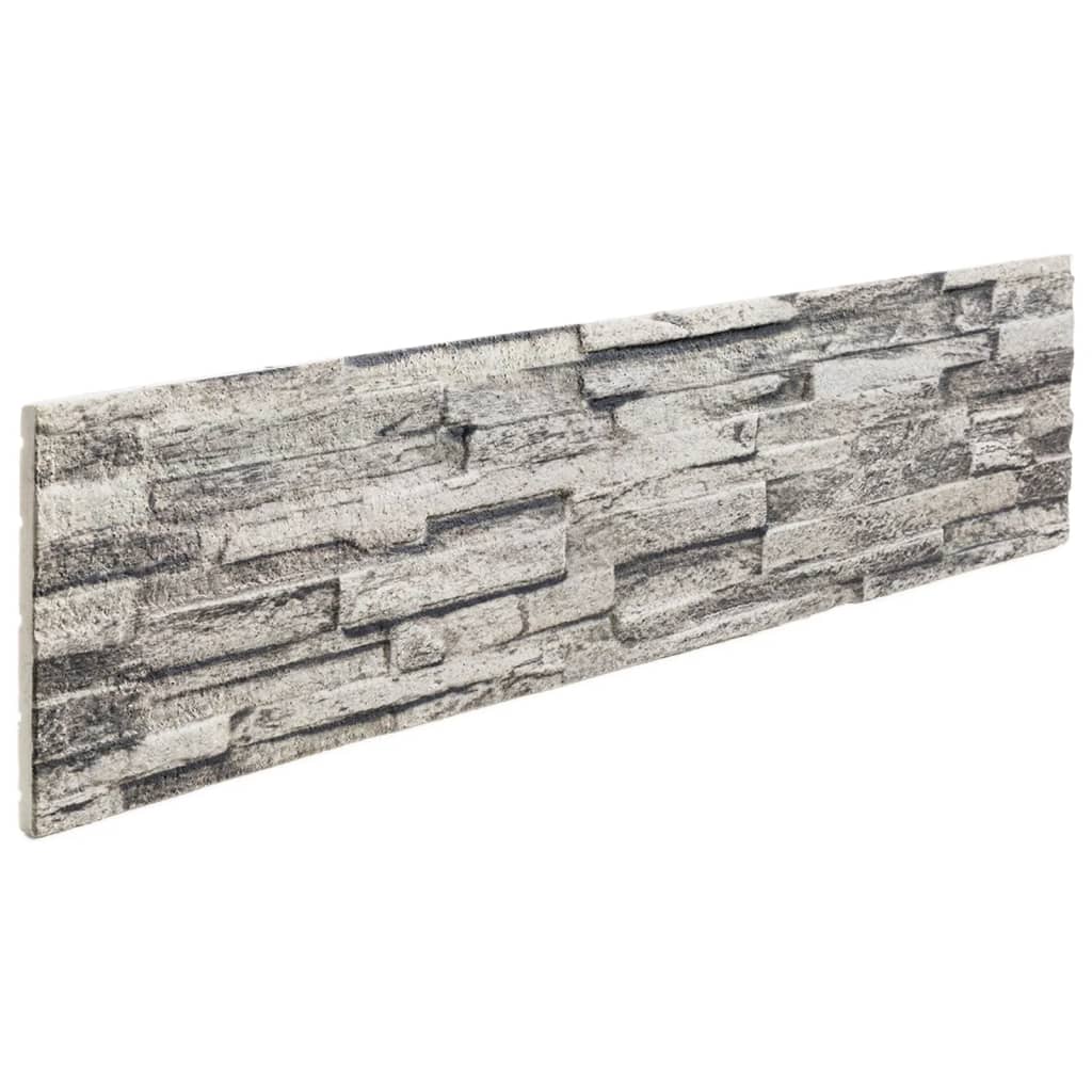 Pannelli a parete Vidaxl 14 St 3D 100x25 cm EPS grigio chiaro