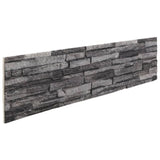 Panneaux muraux vidaxl 14 ST 3D 100x25 cm EPS anthracite -colored