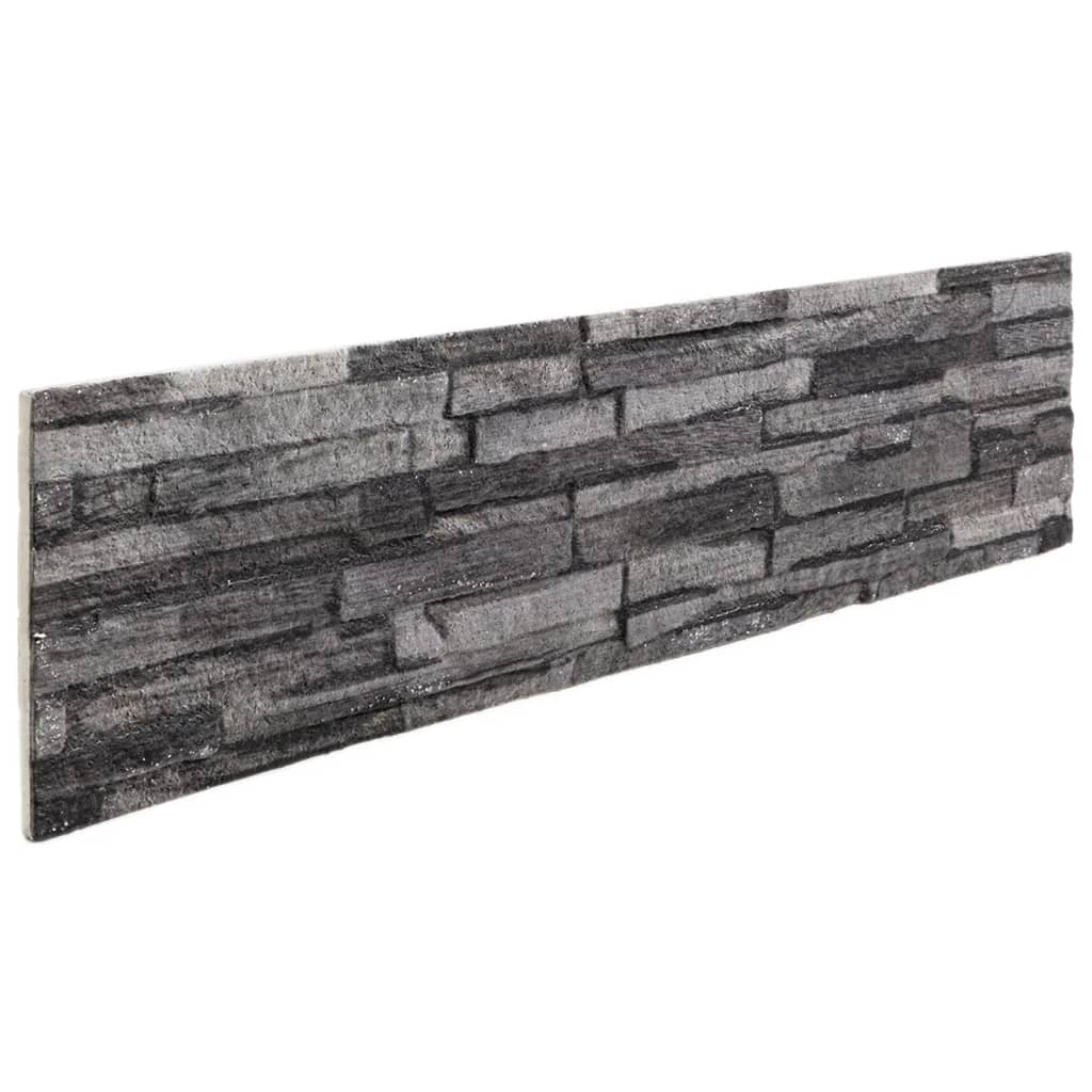 Vidaxx panneaux muraux 14 pcs 3d 100x25 cm eps anthracite