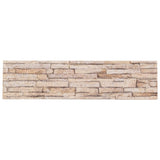 Vidaxx panneaux muraux 14 pcs 3d 100x25 cm eps marron
