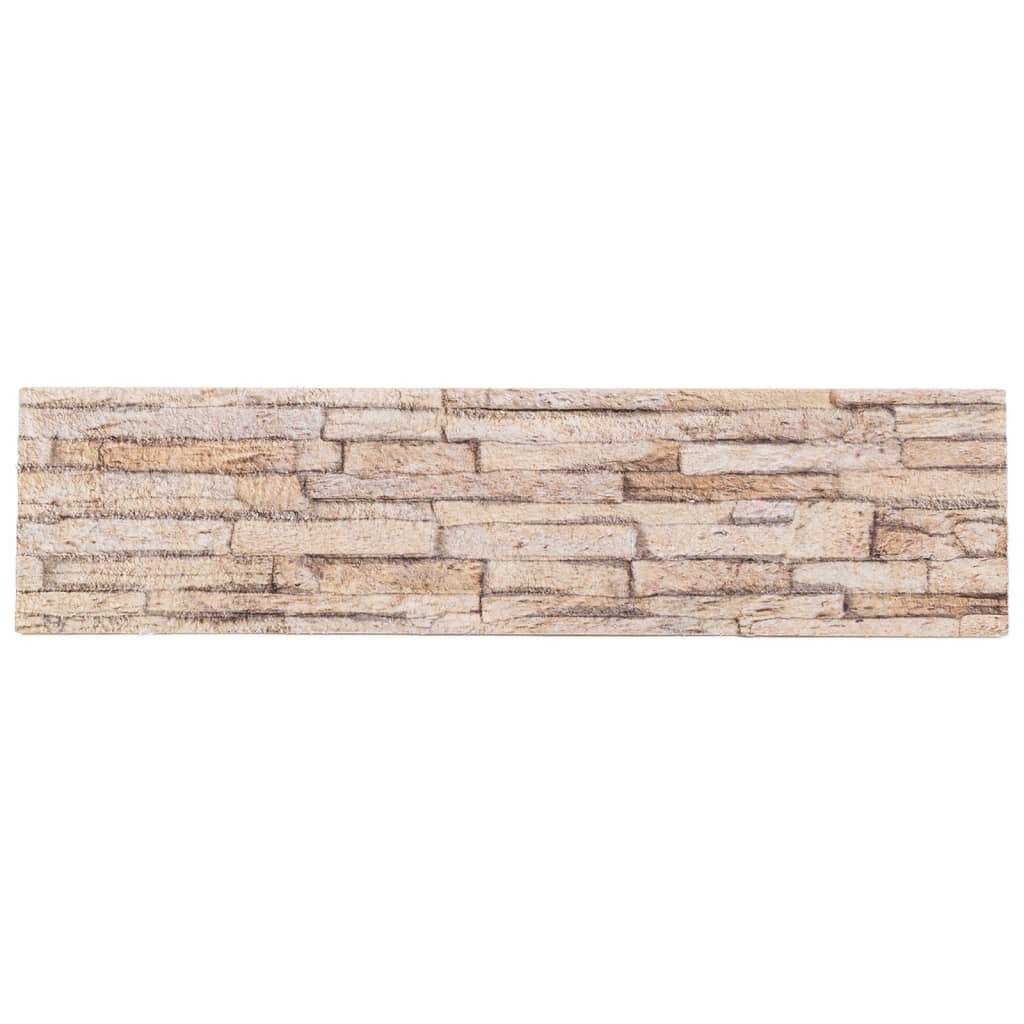 Pannelli a parete Vidaxl 14 St 3D 100x25 cm EPS marrone