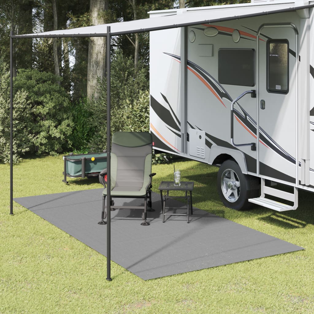 Tapis de tente Vidaxxl 4x2 m anthracite