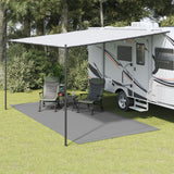 Tapis de tente Vidaxxl 5x2,5 m anthracite