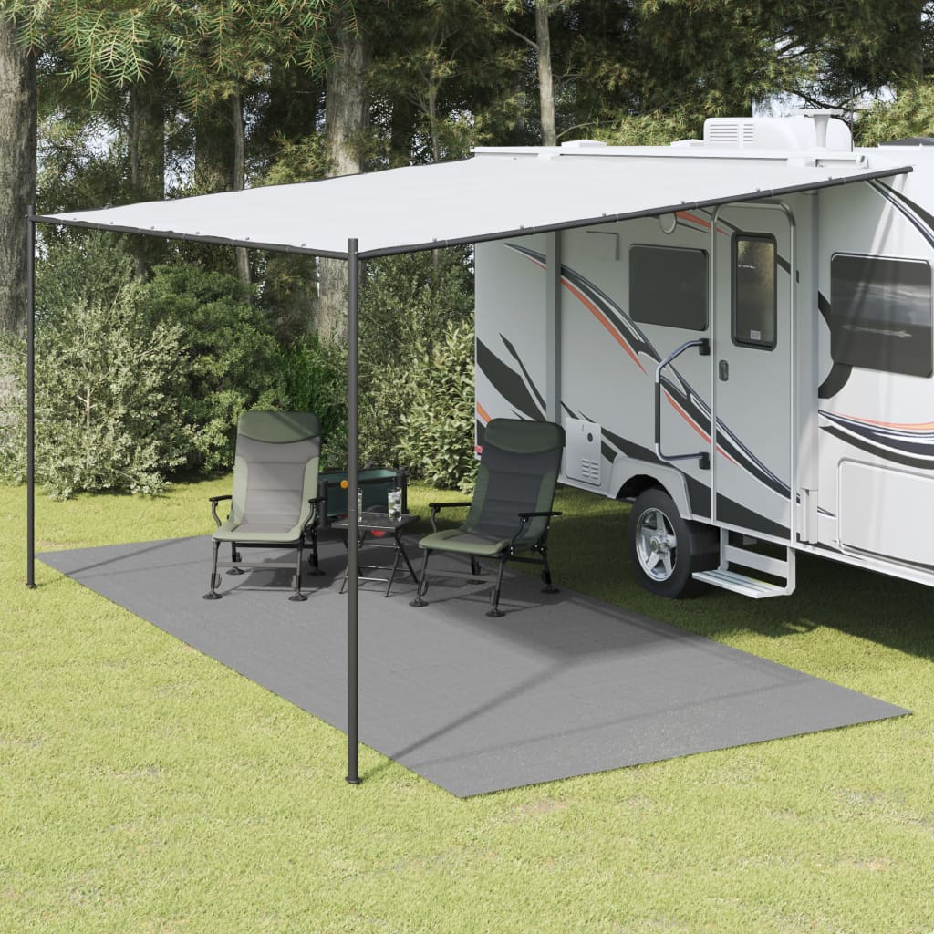 Tapis de tente Vidaxxl 5,5x2,5 m anthracite