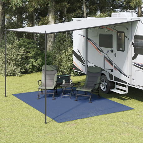 Tapis de tente Vidaxxl 3,5x2,5 m bleu