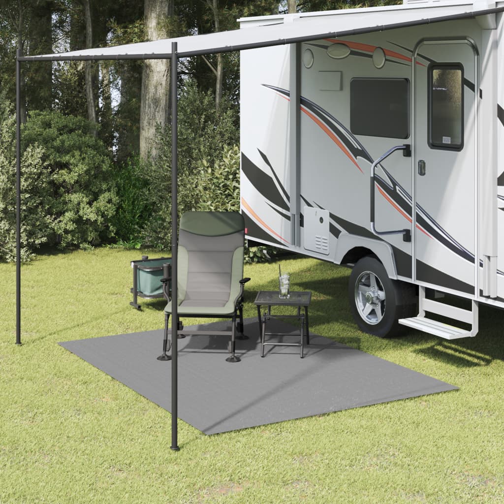 Tapis de tente Vidaxxl 4x2 m gris clair