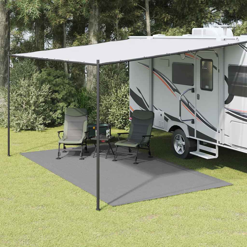 Tapis de tente Vidaxxl 4,5x2,5 m gris clair