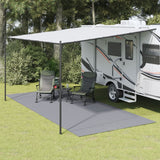 Tapis de tente Vidaxxl 5x2,5 m gris clair