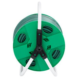 Enrouleur de tuyau autoportant Vidaxl avec tuyau PVC vert de 20 m